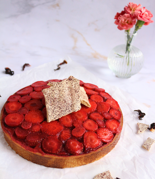 La tarte fraise hibiscus
